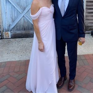 Blushing Pink Azazie Bridesmaid Dress